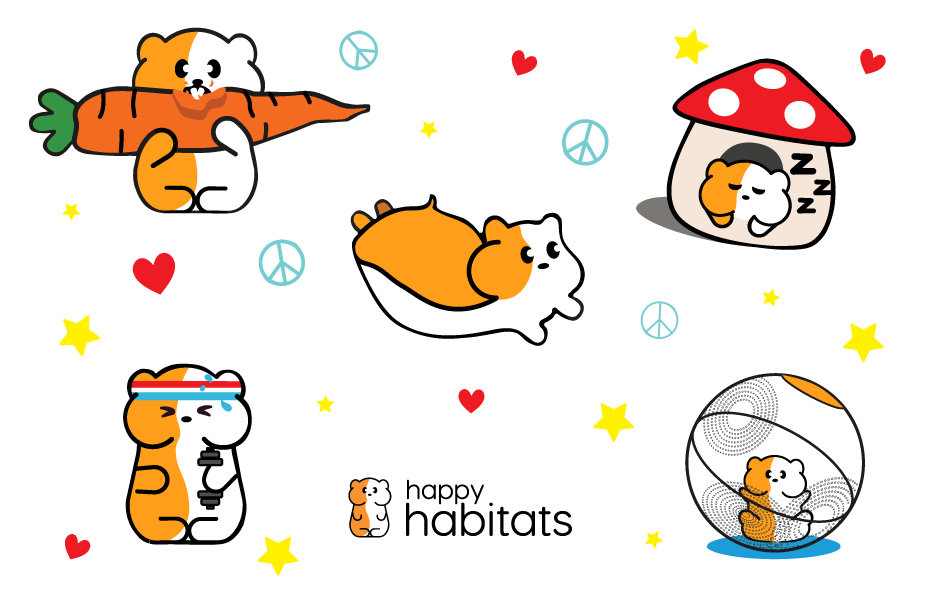 Happy Habitats' Sticker Sheet